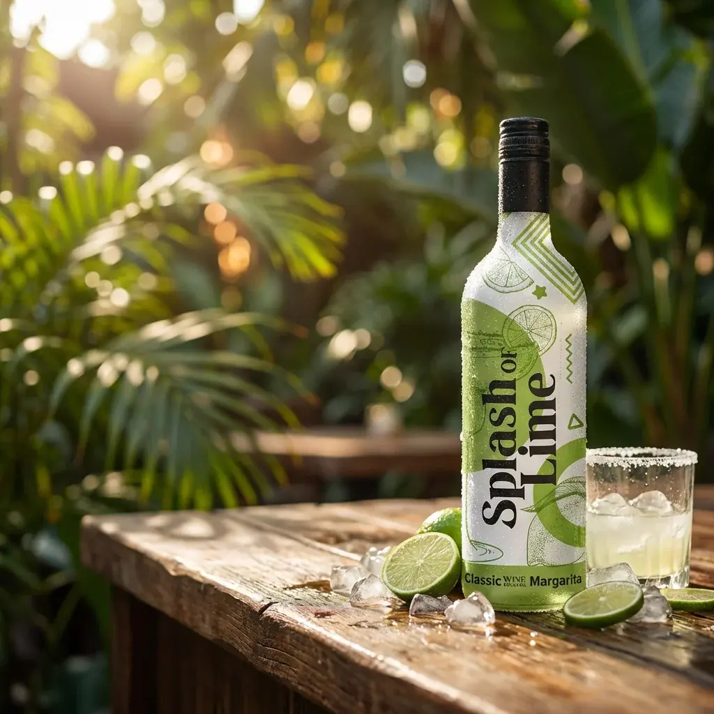 Food & drink lifestyle image: lime sparkling drink tropical